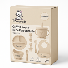 Charger l'image dans la galerie, Coffret Repas avec Prénom de Bébé