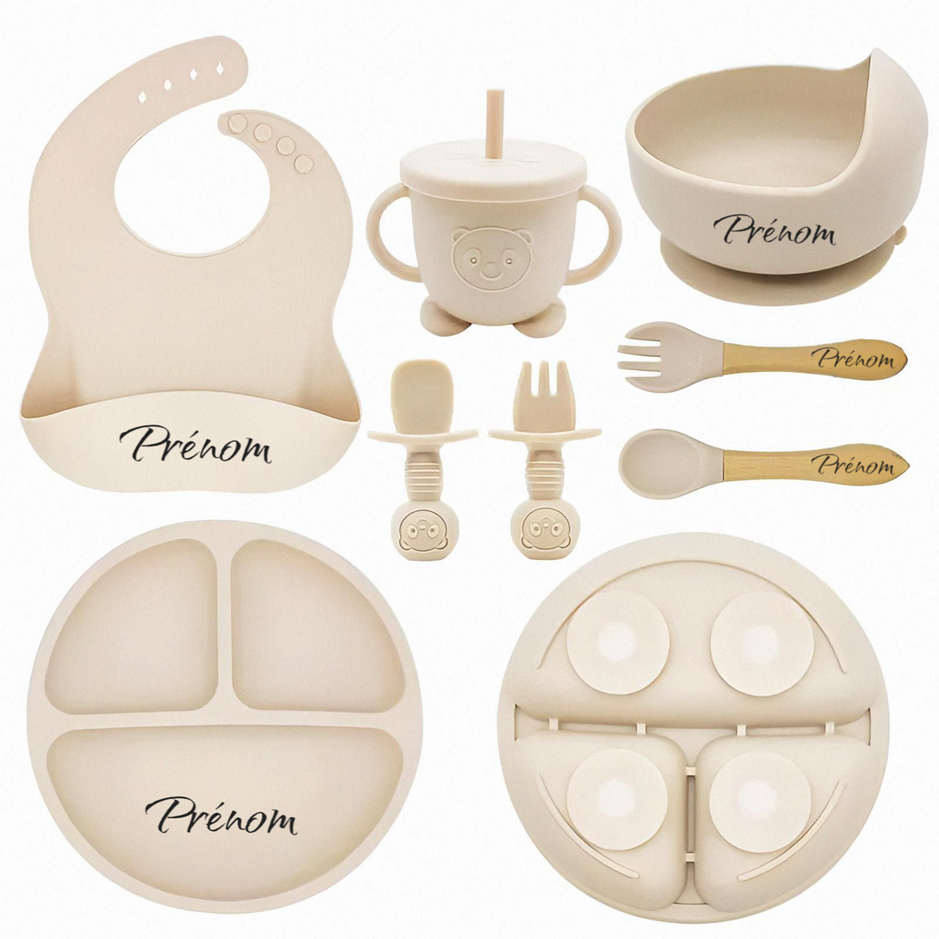 Coffret Repas avec Prénom de Bébé
